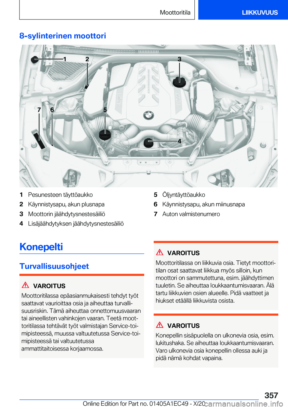 BMW 8 SERIES GRAN COUPE 2021  Omistajan Käsikirja (in Finnish) �8�-�s�y�l�i�n�t�e�r�i�n�e�n��m�o�o�t�t�o�r�i�1�P�e�s�u�n�e�s�t�e�e�n��t�