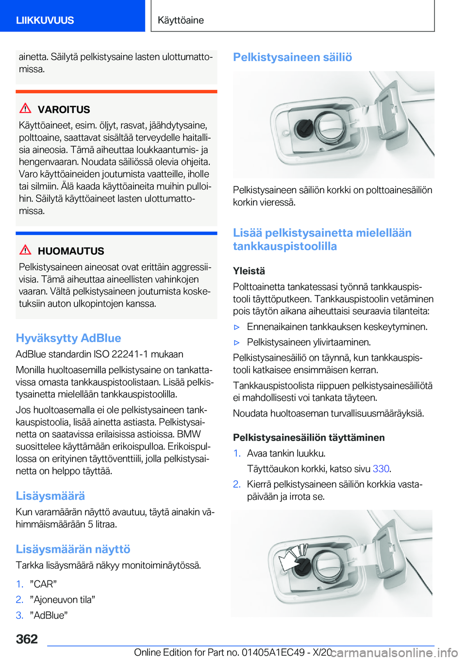 BMW 8 SERIES GRAN COUPE 2021  Omistajan Käsikirja (in Finnish) �a�i�n�e�t�t�a�.��S�