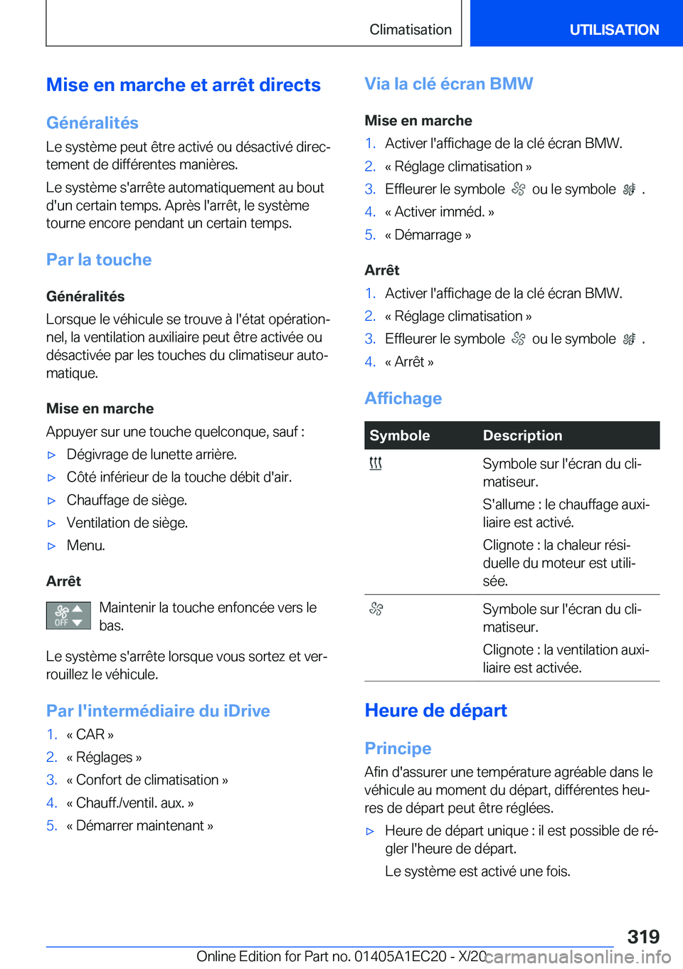 BMW 8 SERIES GRAN COUPE 2021  Notices Demploi (in French) �M�i�s�e��e�n��m�a�r�c�h�e��e�t��a�r�r�ê�t��d�i�r�e�c�t�s
�G�é�n�é�r�a�l�i�t�é�s
�L�e��s�y�s�t�è�m�e��p�e�u�t��ê�t�r�e��a�c�t�i�v�é��o�u��d�é�s�a�c�t�i�v�é��d�i�r�e�cj
�t�e�m�e�n