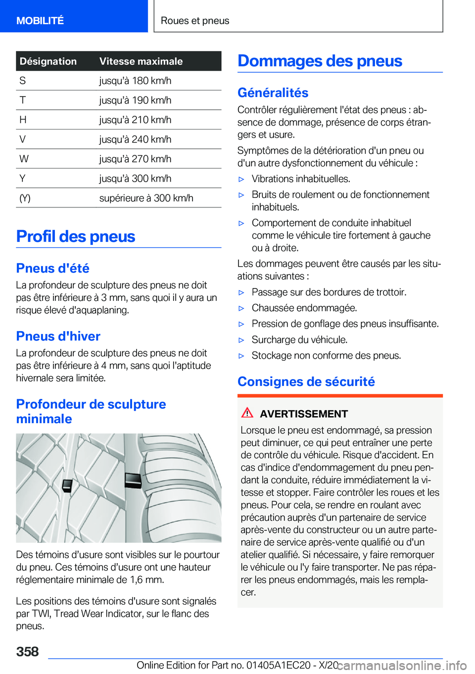 BMW 8 SERIES GRAN COUPE 2021  Notices Demploi (in French) �D�é�s�i�g�n�a�t�i�o�n�V�i�t�e�s�s�e��m�a�x�i�m�a�l�e�S�j�u�s�q�us�