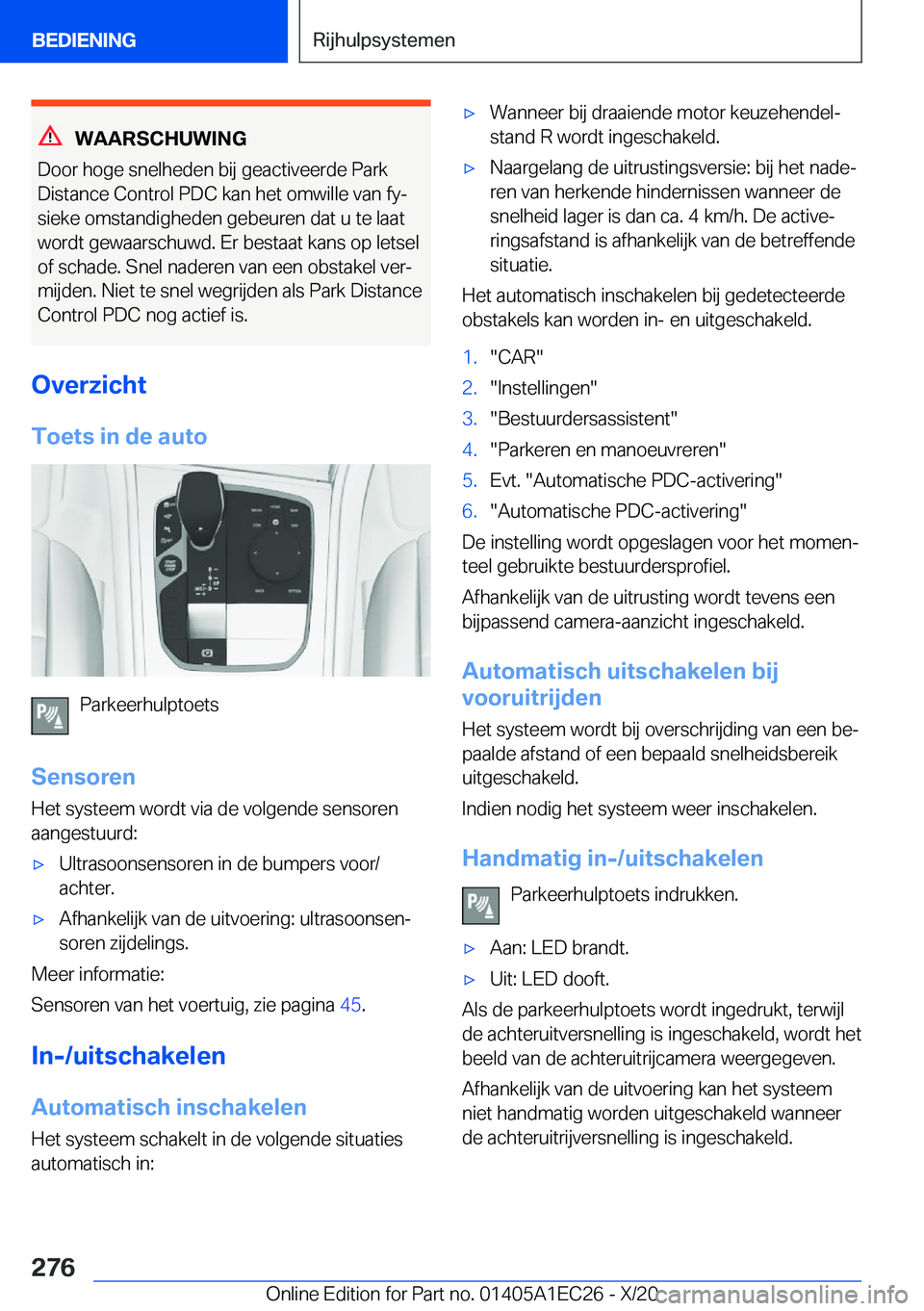 BMW 8 SERIES GRAN COUPE 2021  Instructieboekjes (in Dutch) �W�A�A�R�S�C�H�U�W�I�N�G
�D�o�o�r��h�o�g�e��s�n�e�l�h�e�d�e�n��b�i�j��g�e�a�c�t�i�v�e�e�r�d�e��P�a�r�k
�D�i�s�t�a�n�c�e��C�o�n�t�r�o�l��P�D�C��k�a�n��h�e�t��o�m�w�i�l�l�e��v�a�n��f�yj
�s�