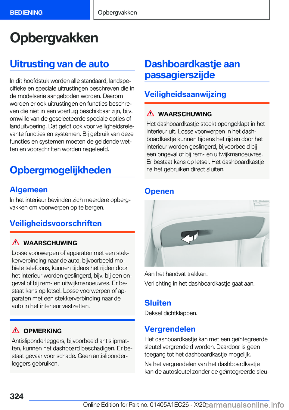 BMW 8 SERIES GRAN COUPE 2021  Instructieboekjes (in Dutch) �O�p�b�e�r�g�v�a�k�k�e�n�U�i�t�r�u�s�t�i�n�g��v�a�n��d�e��a�u�t�o
�I�n��d�i�t��h�o�o�f�d�s�t�u�k��w�o�r�d�e�n��a�l�l�e��s�t�a�n�d�a�a�r�d�,��l�a�n�d�s�p�ej�c�i�f�i�e�k�e��e�n��s�p�e�c�i�a�