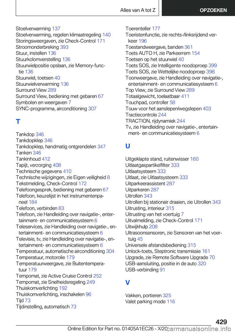 BMW 8 SERIES GRAN COUPE 2021  Instructieboekjes (in Dutch) �S�t�o�e�l�v�e�r�w�a�r�m�i�n�g��1�3�7�
�S�t�o�e�l�v�e�r�w�a�r�m�i�n�g�,��r�e�g�e�l�e�n��k�l�i�m�a�a�t�r�e�g�e�l�i�n�g� �1�4�0�
�S�t�o�r�i�n�g�s�w�e�e�r�g�a�v�e�n�,��z�i�e��C�h�e�c�k�-�C�o�n�t�