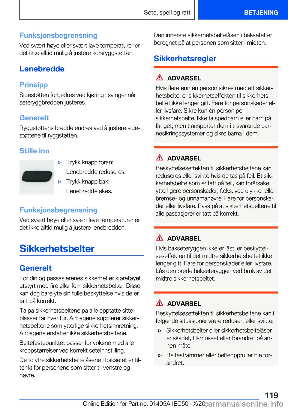 BMW 8 SERIES GRAN COUPE 2021  InstruksjonsbØker (in Norwegian) �F�u�n�k�s�j�o�n�s�b�e�g�r�e�n�s�n�i�n�g
�V�e�d��s�v�æ�r�t��h�