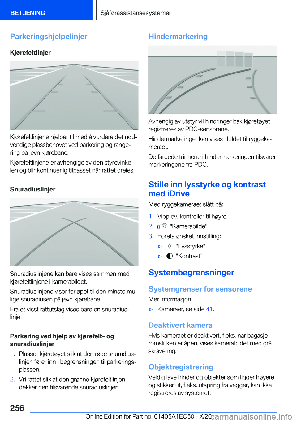 BMW 8 SERIES GRAN COUPE 2021  InstruksjonsbØker (in Norwegian) �P�a�r�k�e�r�i�n�g�s�h�j�e�l�p�e�l�i�n�j�e�r�K�j�