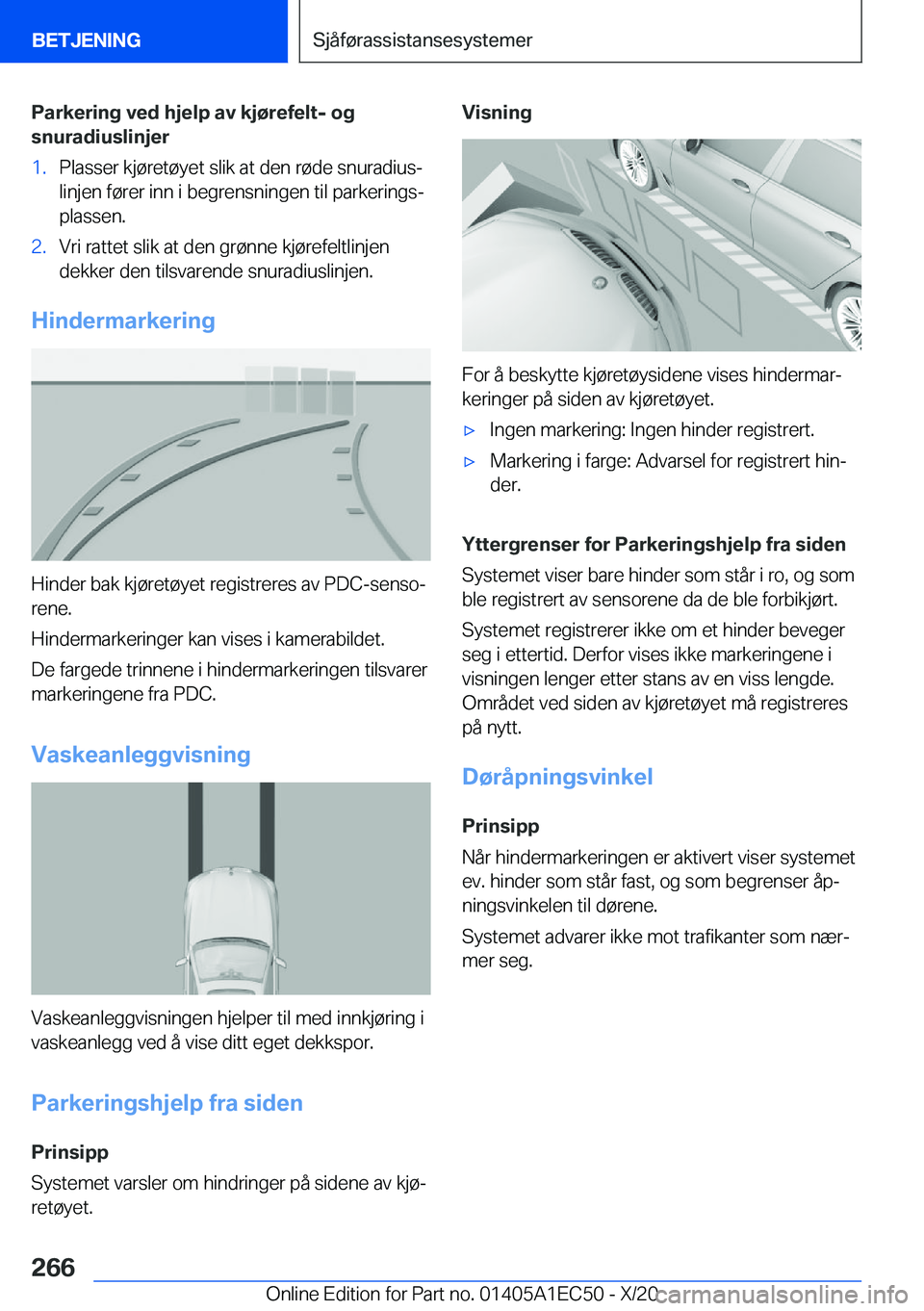 BMW 8 SERIES GRAN COUPE 2021  InstruksjonsbØker (in Norwegian) �P�a�r�k�e�r�i�n�g��v�e�d��h�j�e�l�p��a�v��k�j�