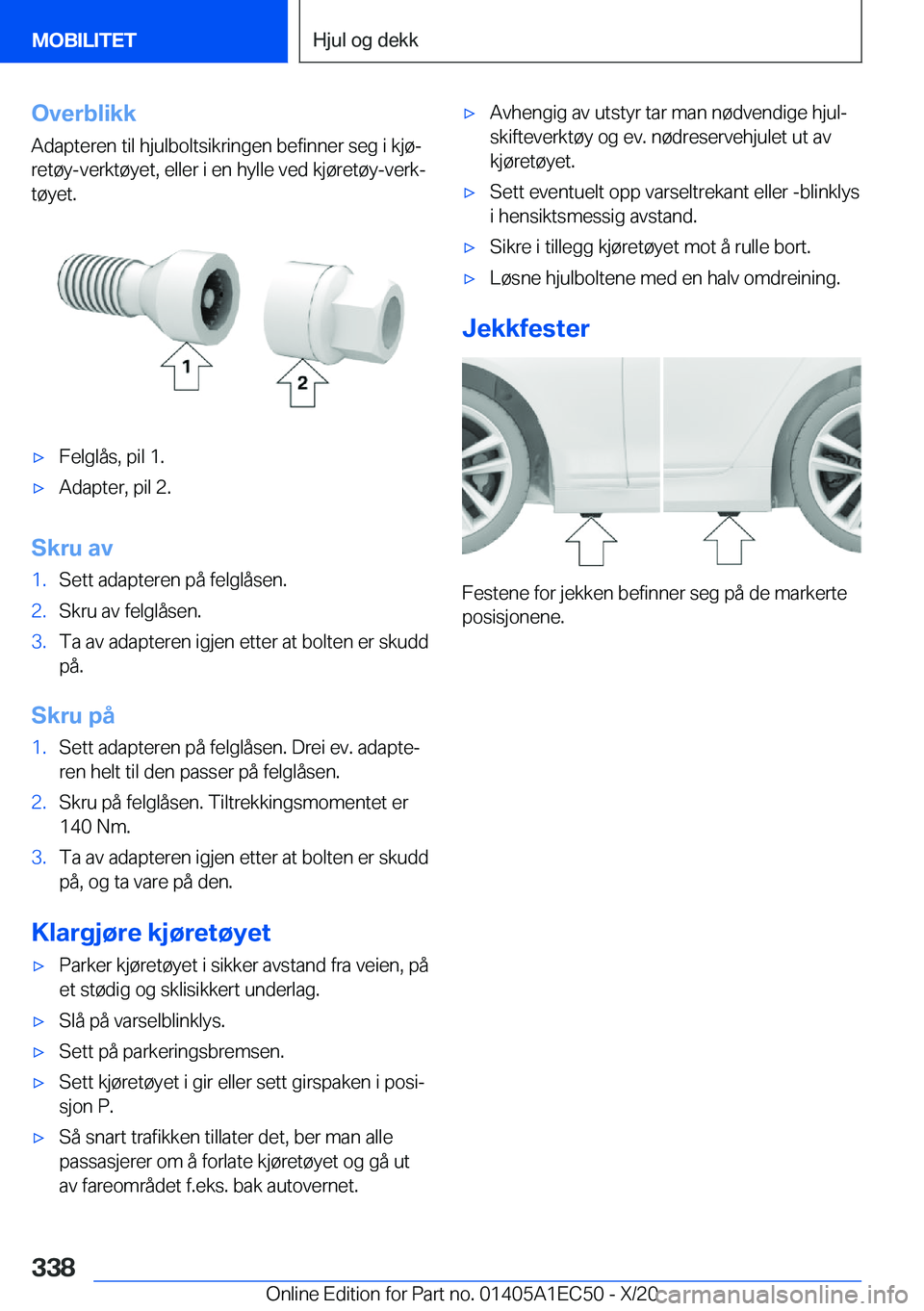 BMW 8 SERIES GRAN COUPE 2021  InstruksjonsbØker (in Norwegian) �O�v�e�r�b�l�i�k�k�A�d�a�p�t�e�r�e�n��t�i�l��h�j�u�l�b�o�l�t�s�i�k�r�i�n�g�e�n��b�e�f�i�n�n�e�r��s�e�g��i��k�j�
