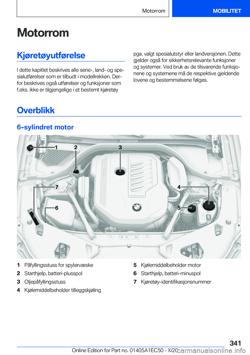 BMW 8 SERIES GRAN COUPE 2021  InstruksjonsbØker (in Norwegian) �M�o�t�o�r�r�o�m�K�j�