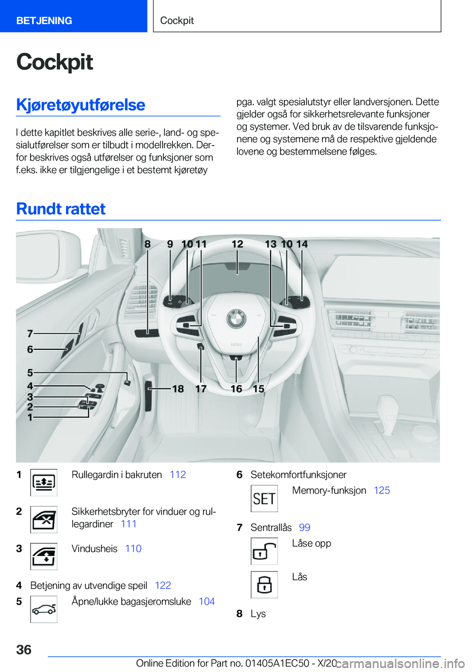 BMW 8 SERIES GRAN COUPE 2021  InstruksjonsbØker (in Norwegian) �C�o�c�k�p�i�t�K�j�