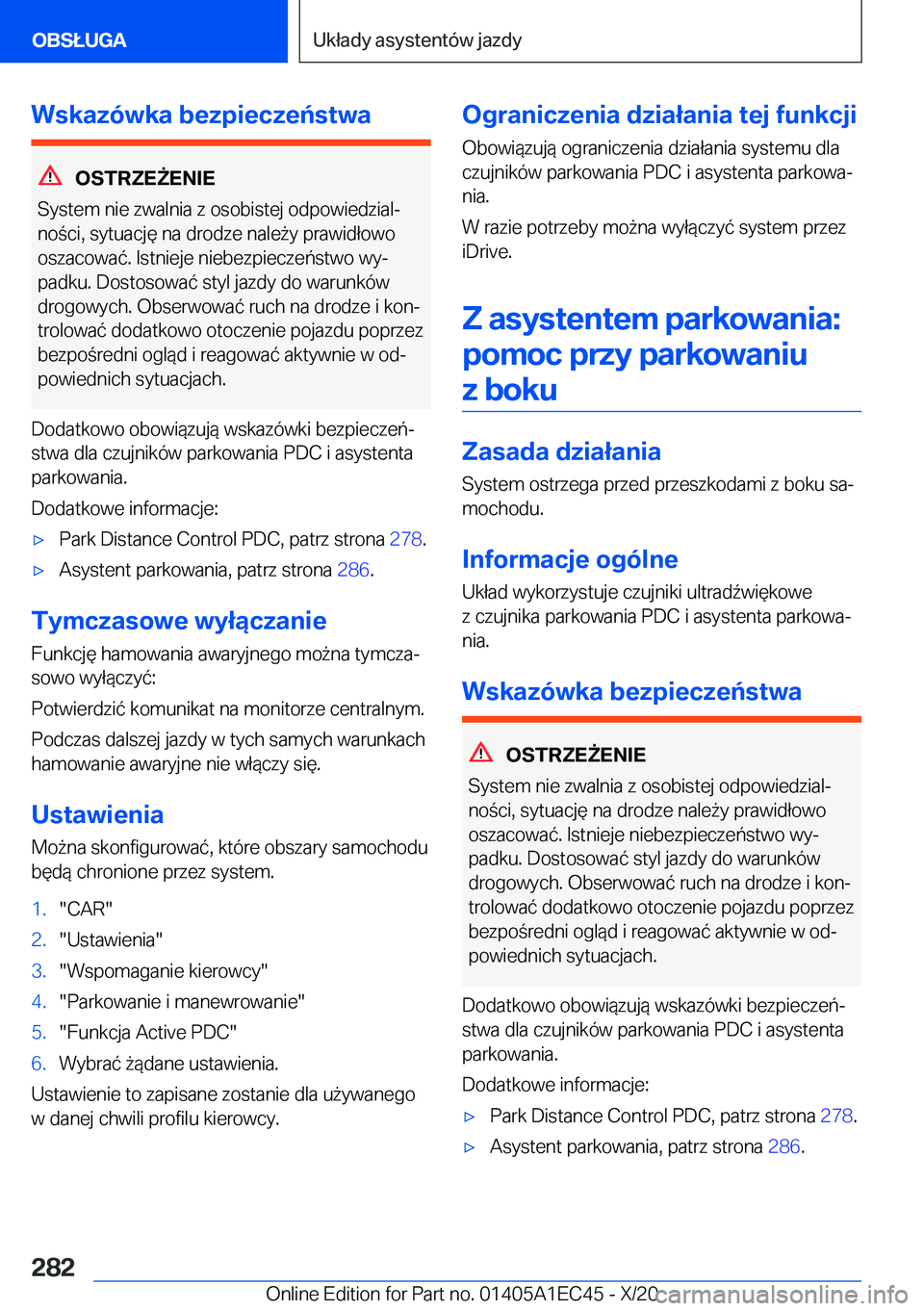 BMW 8 SERIES GRAN COUPE 2021  Instrukcja obsługi (in Polish) �W�s�k�a�z�
