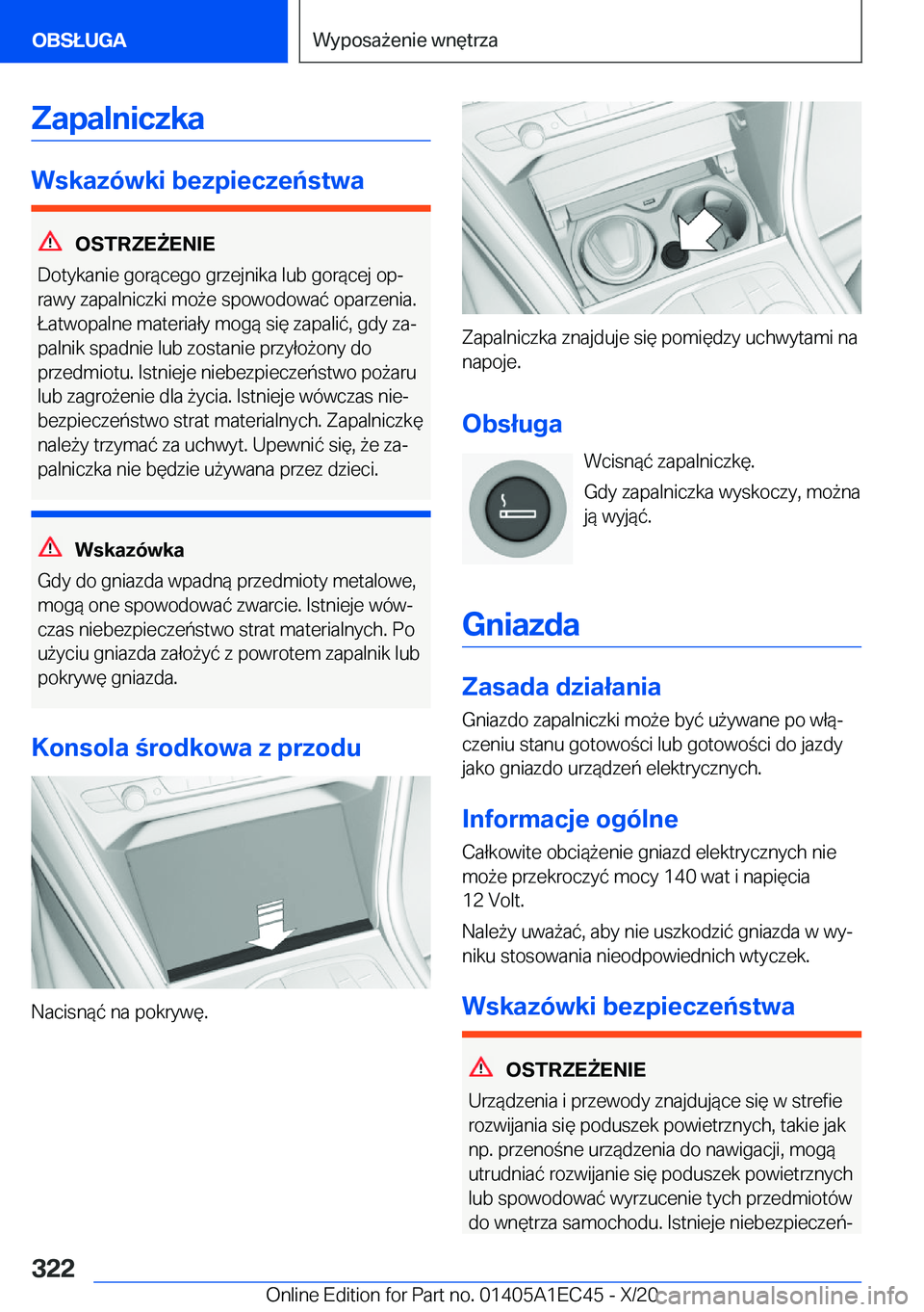 BMW 8 SERIES GRAN COUPE 2021  Instrukcja obsługi (in Polish) �Z�a�p�a�l�n�i�c�z�k�a
�W�s�k�a�z�