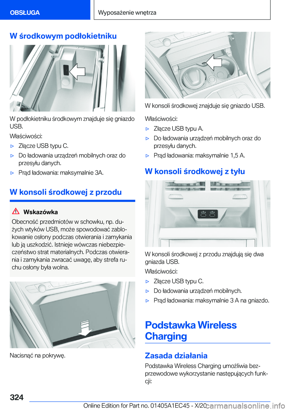 BMW 8 SERIES GRAN COUPE 2021  Instrukcja obsługi (in Polish) �W��r�o�d�k�o�w�y�m��p�o�d�ł�o�k�i�e�t�n�i�k�u
�W��p�o�d�ł�o�k�i�e�t�n�i�k�u��r�o�d�k�o�w�y�m��z�n�a�j�d�u�j�e��s�i�