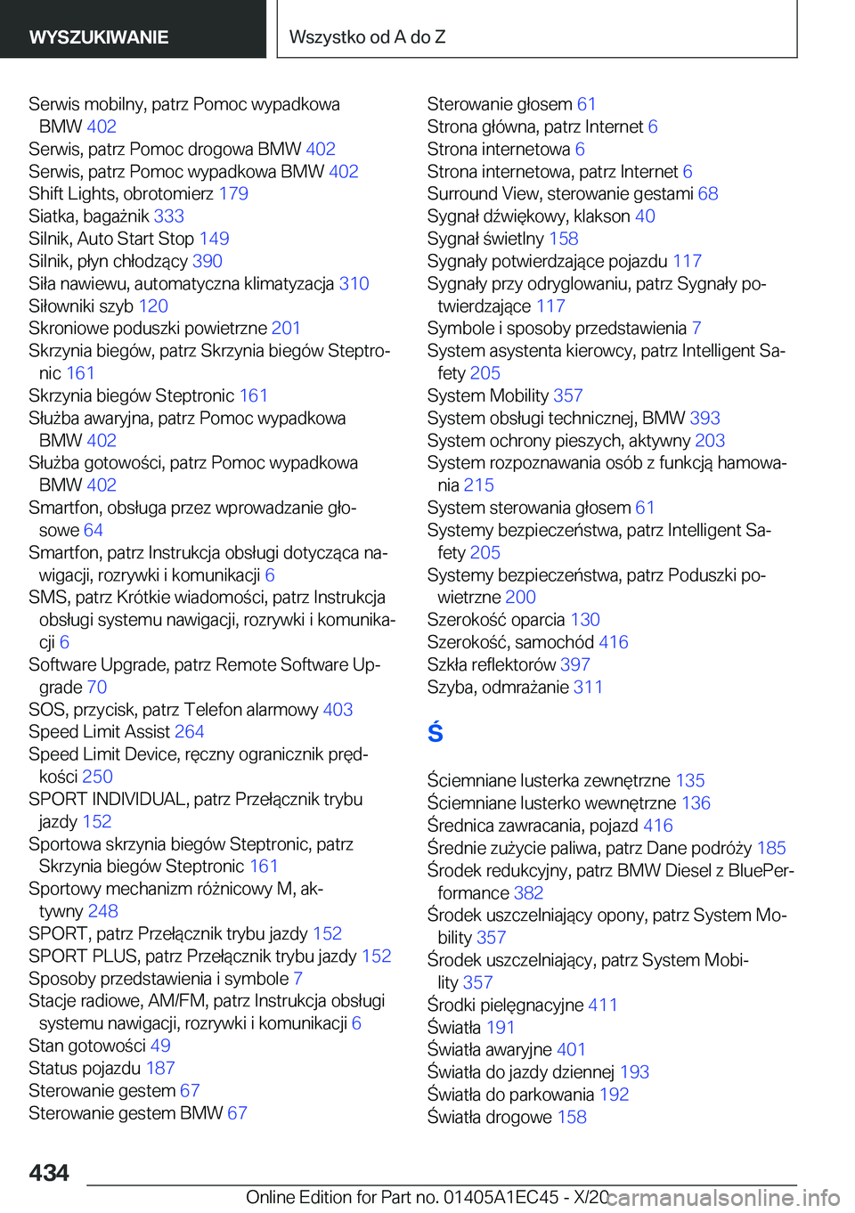 BMW 8 SERIES GRAN COUPE 2021  Instrukcja obsługi (in Polish) �S�e�r�w�i�s��m�o�b�i�l�n�y�,��p�a�t�r�z��P�o�m�o�c��w�y�p�a�d�k�o�w�a�B�M�W� �4�0�2�
�S�e�r�w�i�s�,��p�a�t�r�z��P�o�m�o�c��d�r�o�g�o�w�a��B�M�W� �4�0�2�
�S�e�r�w�i�s�,��p�a�t�r�z��P�o�m
