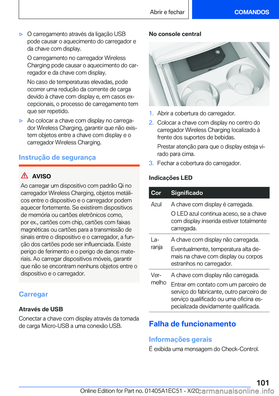 BMW 8 SERIES GRAN COUPE 2021  Manual do condutor (in Portuguese) x�O��c�a�r�r�e�g�a�m�e�n�t�o��a�t�r�a�v�é�s��d�a��l�i�g�a�