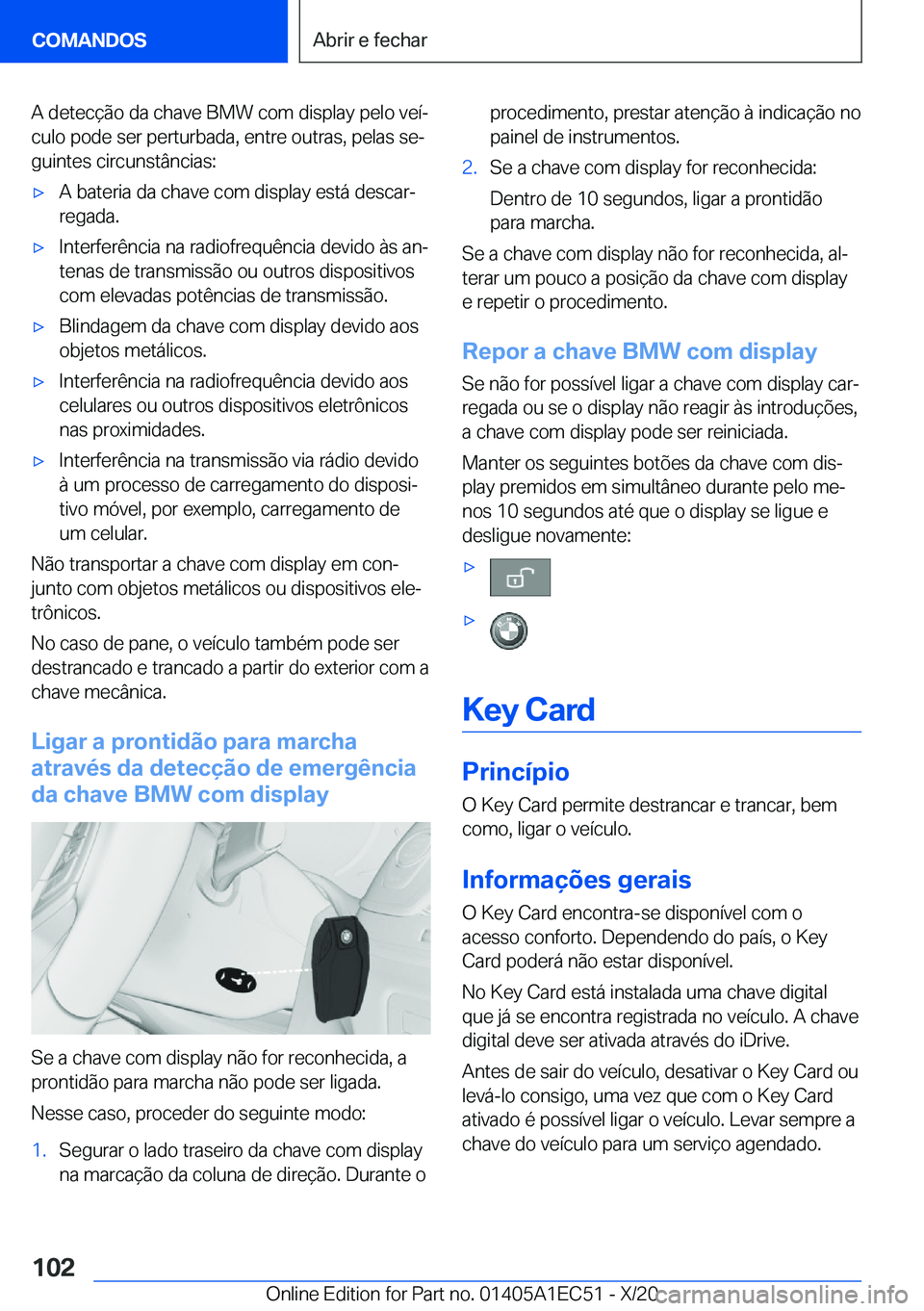 BMW 8 SERIES GRAN COUPE 2021  Manual do condutor (in Portuguese) �A��d�e�t�e�c�