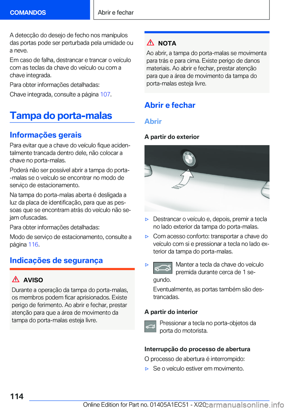 BMW 8 SERIES GRAN COUPE 2021  Manual do condutor (in Portuguese) �A��d�e�t�e�c�