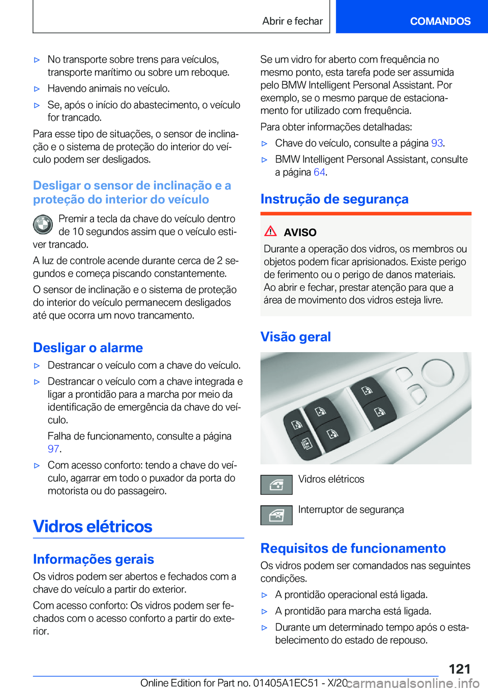 BMW 8 SERIES GRAN COUPE 2021  Manual do condutor (in Portuguese) x�N�o��t�r�a�n�s�p�o�r�t�e��s�o�b�r�e��t�r�e�n�s��p�a�r�a��v�e�