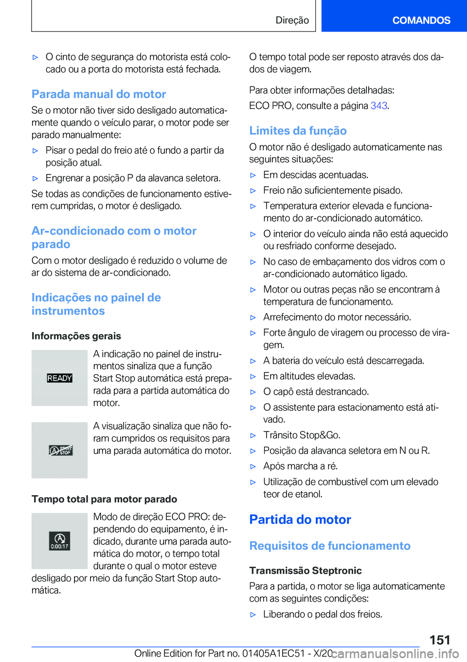 BMW 8 SERIES GRAN COUPE 2021  Manual do condutor (in Portuguese) x�O��c�i�n�t�o��d�e��s�e�g�u�r�a�n�