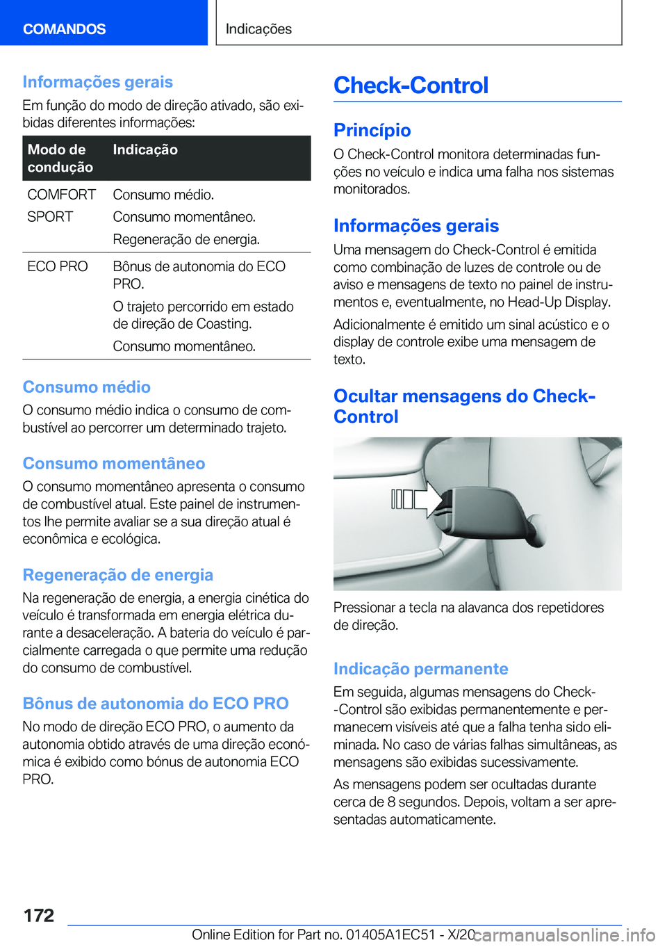 BMW 8 SERIES GRAN COUPE 2021  Manual do condutor (in Portuguese) �I�n�f�o�r�m�a�