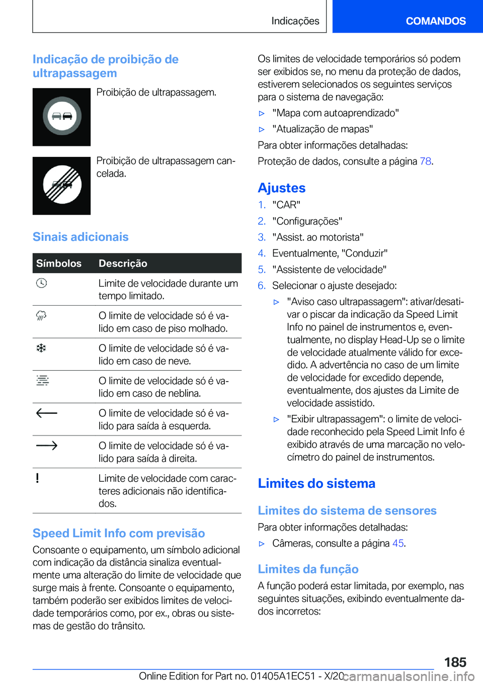 BMW 8 SERIES GRAN COUPE 2021  Manual do condutor (in Portuguese) �I�n�d�i�c�a�