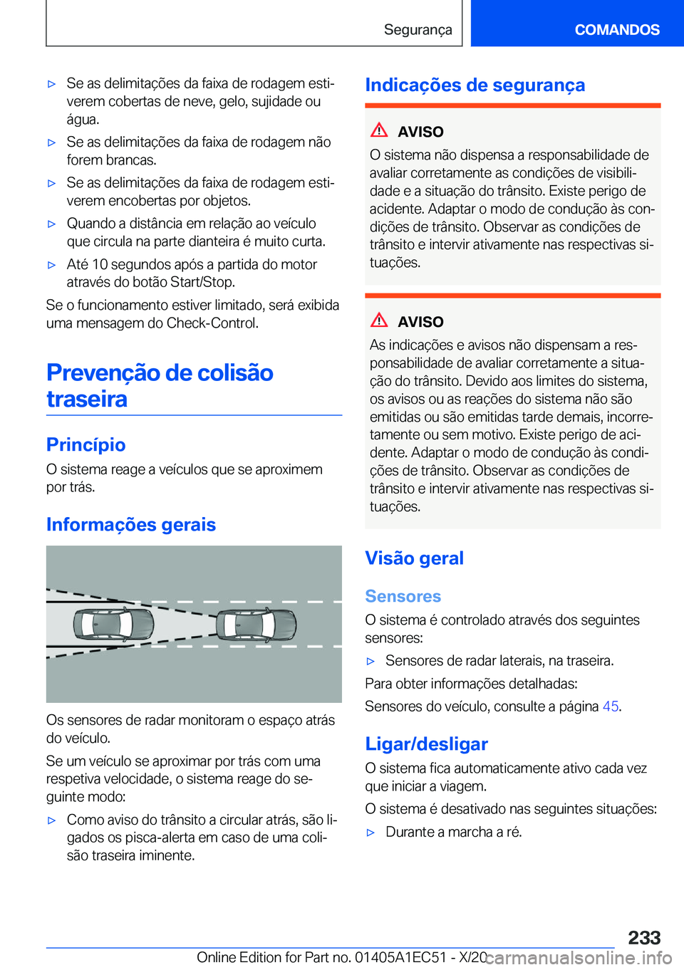 BMW 8 SERIES GRAN COUPE 2021  Manual do condutor (in Portuguese) x�S�e��a�s��d�e�l�i�m�i�t�a�