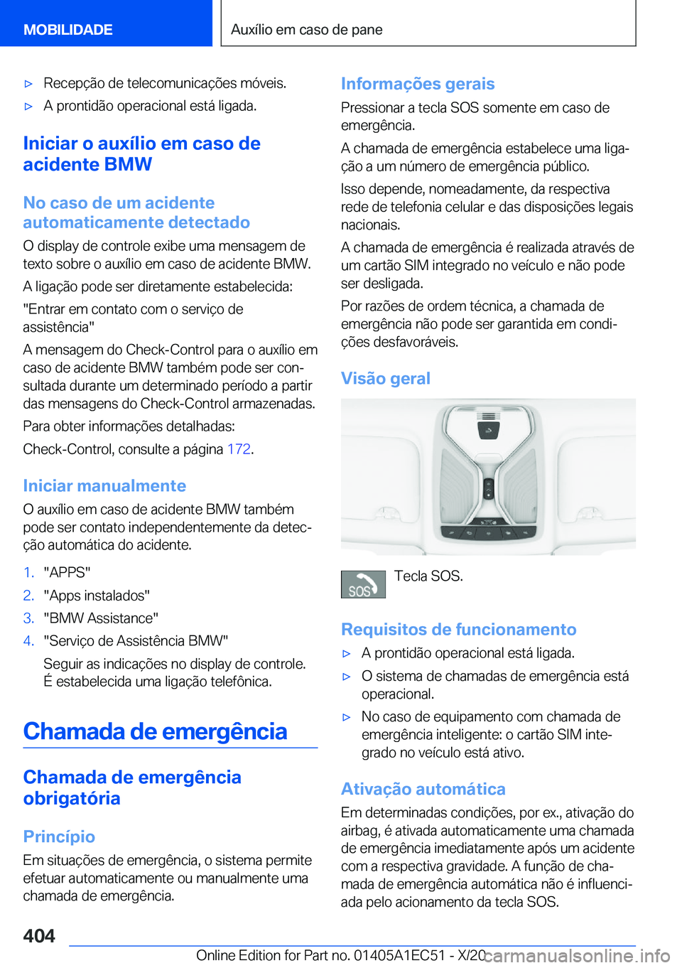 BMW 8 SERIES GRAN COUPE 2021  Manual do condutor (in Portuguese) x�R�e�c�e�p�