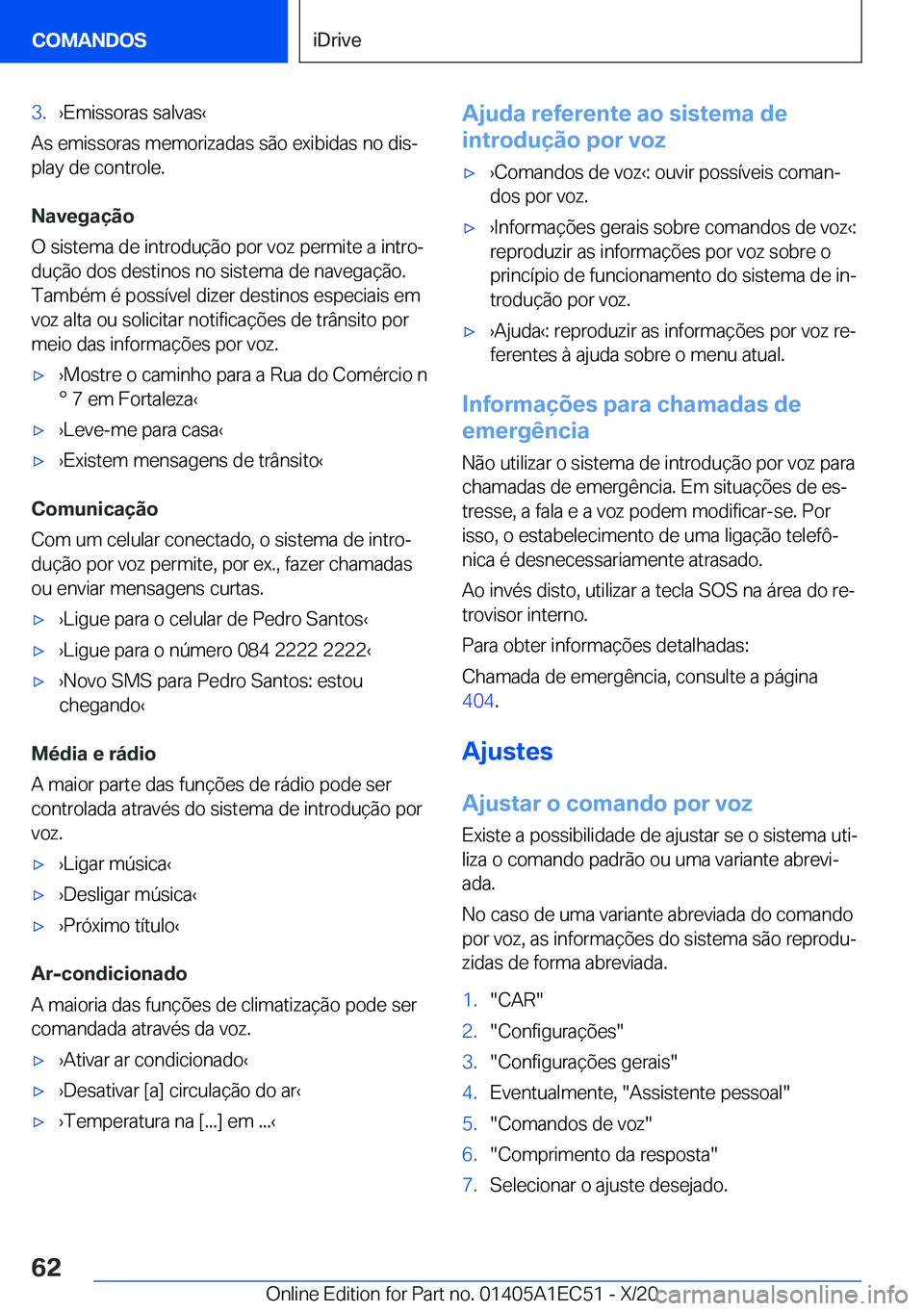 BMW 8 SERIES GRAN COUPE 2021  Manual do condutor (in Portuguese) �3�.