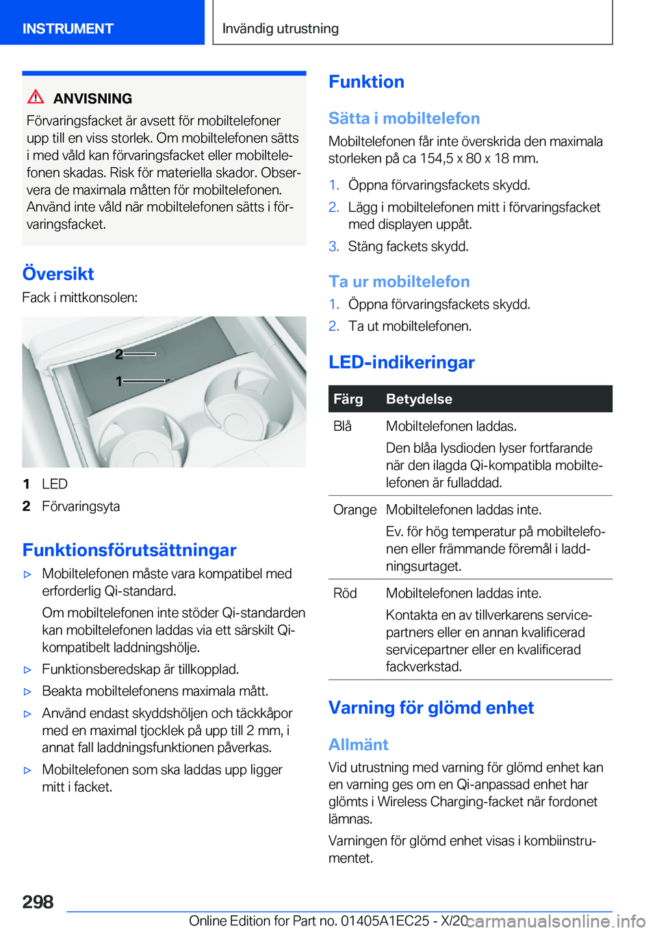 BMW 8 SERIES GRAN COUPE 2021  InstruktionsbÖcker (in Swedish) �A�N�V�I�S�N�I�N�G
�F�