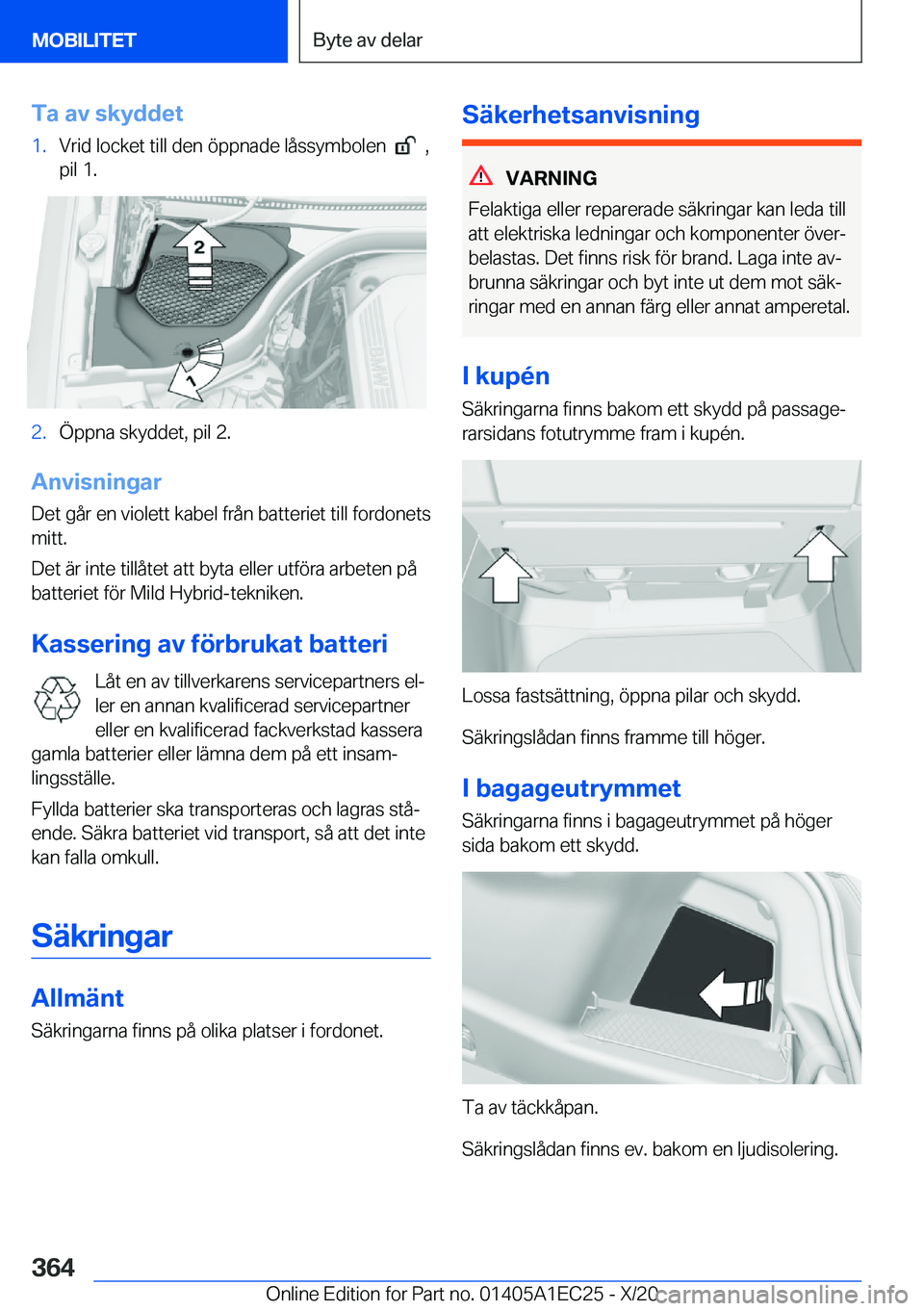BMW 8 SERIES GRAN COUPE 2021  InstruktionsbÖcker (in Swedish) �T�a��a�v��s�k�y�d�d�e�t�1�.�V�r�i�d��l�o�c�k�e�t��t�i�l�l��d�e�n��