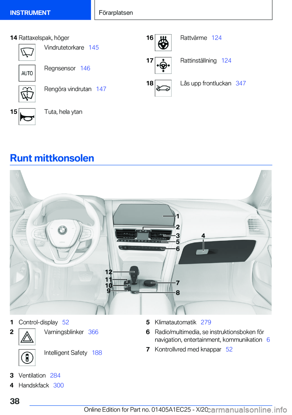 BMW 8 SERIES GRAN COUPE 2021  InstruktionsbÖcker (in Swedish) �1�4�R�a�t�t�a�x�e�l�s�p�a�k�,��h�