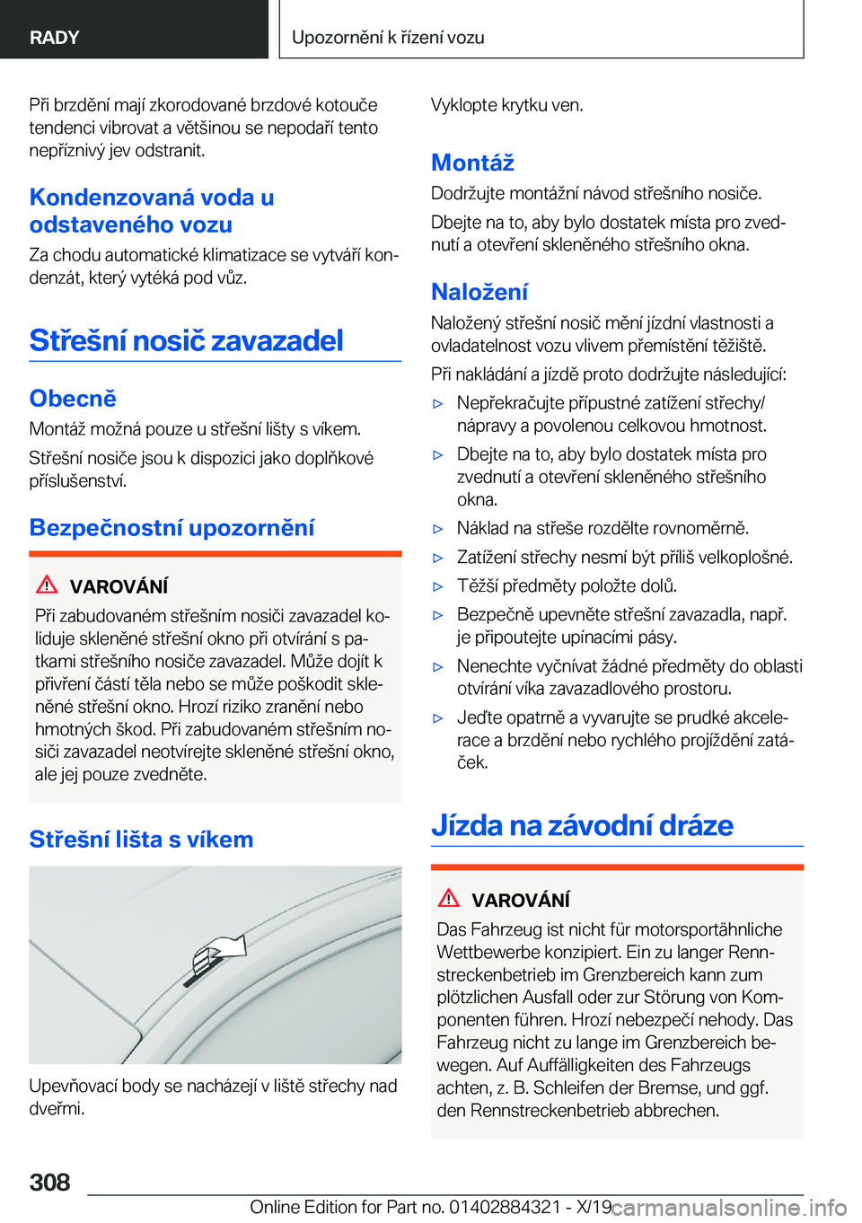 BMW 8 SERIES GRAN COUPE 2020  Návod na použití (in Czech) �P�i��b�r�z�d�
