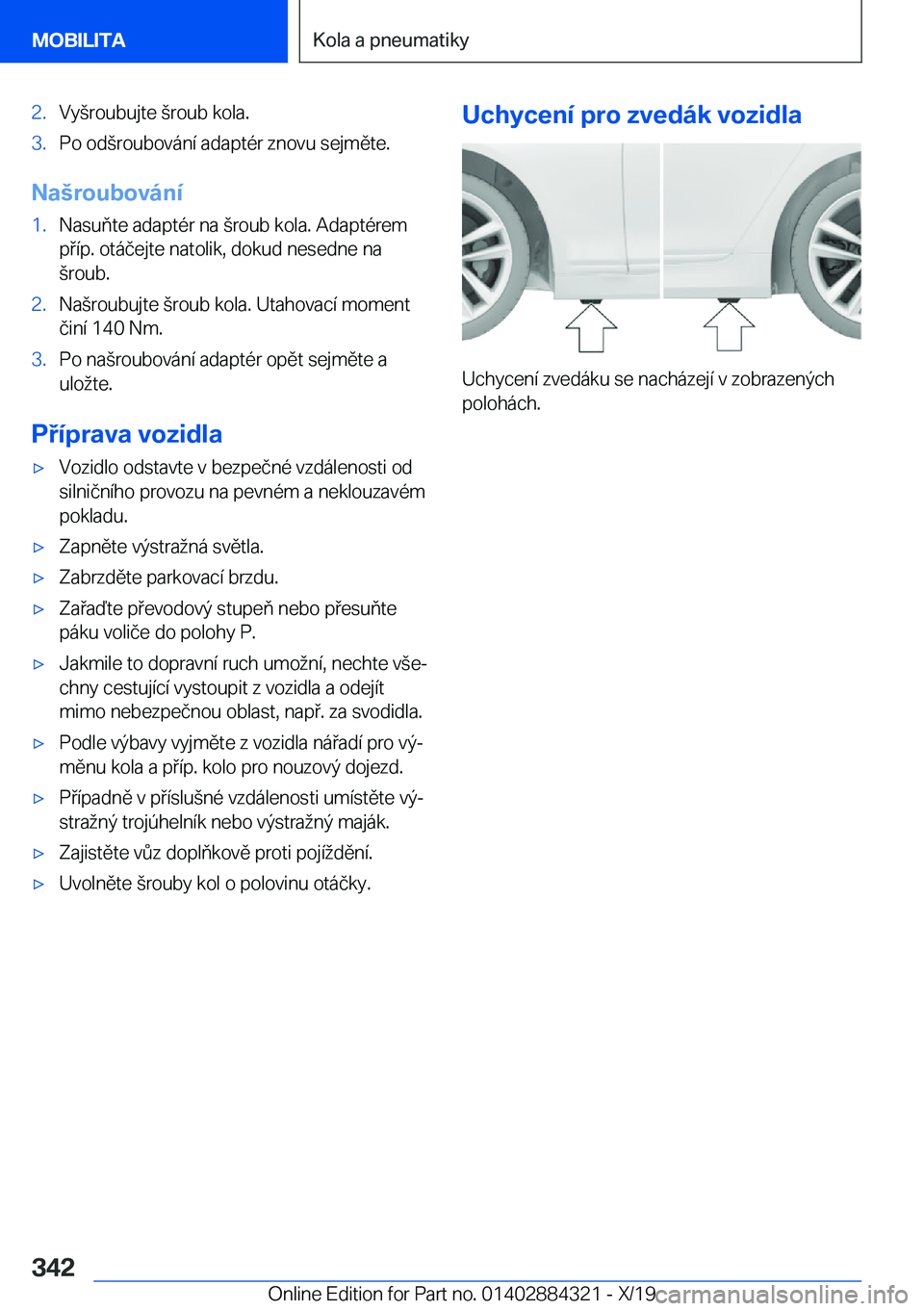 BMW 8 SERIES GRAN COUPE 2020  Návod na použití (in Czech) �2�.�V�y(�r�o�u�b�u�j�t�e�(�r�o�u�b��k�o�l�a�.�3�.�P�o��o�d(�r�o�u�b�o�v�