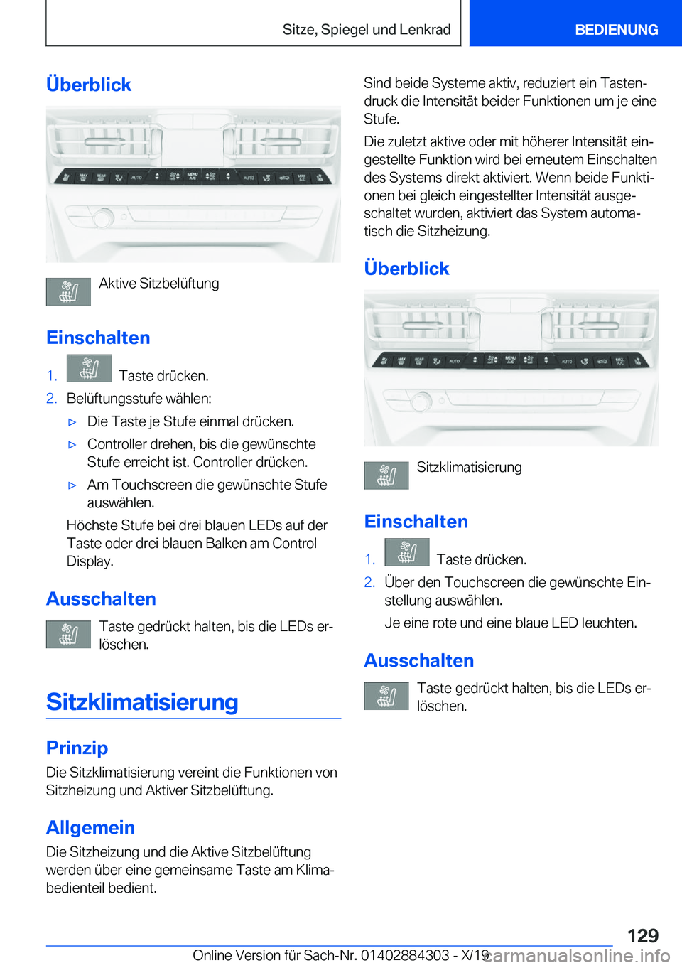 BMW 8 SERIES GRAN COUPE 2020  Betriebsanleitungen (in German) �