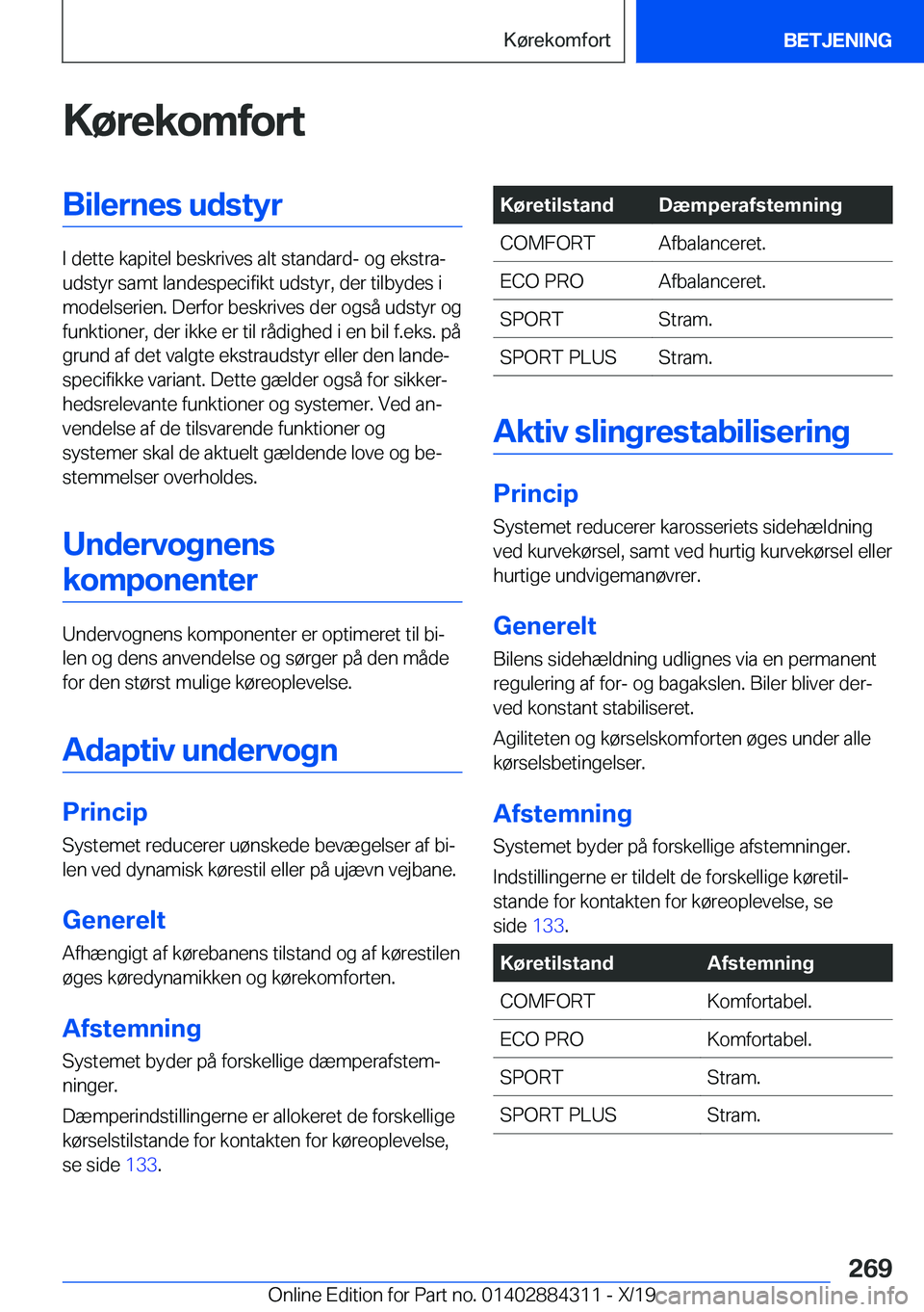 BMW 8 SERIES GRAN COUPE 2020  InstruktionsbØger (in Danish) �K�