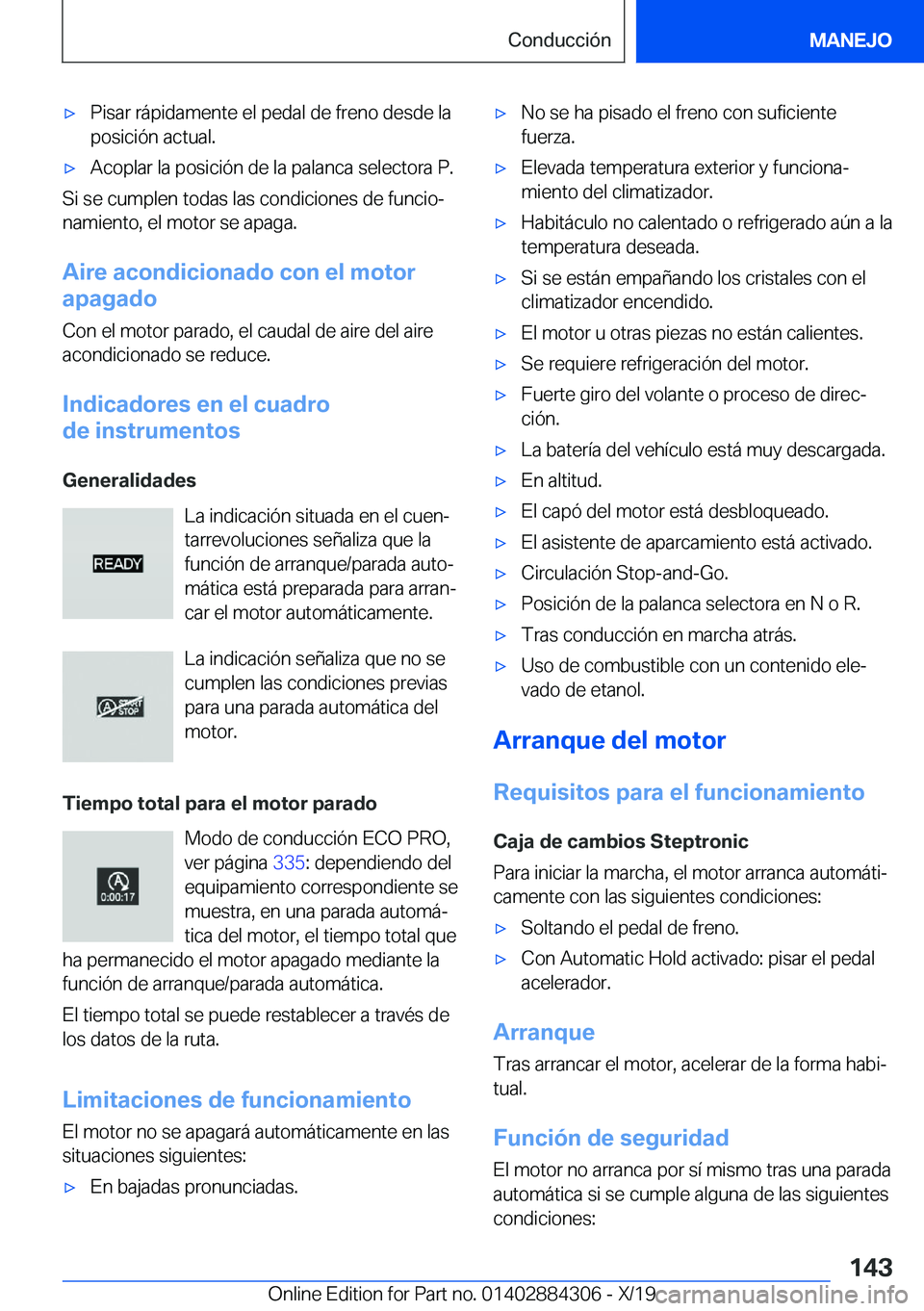BMW 8 SERIES GRAN COUPE 2020  Manuales de Empleo (in Spanish) x�P�i�s�a�r��r�