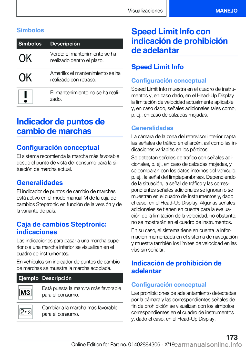 BMW 8 SERIES GRAN COUPE 2020  Manuales de Empleo (in Spanish) �S�