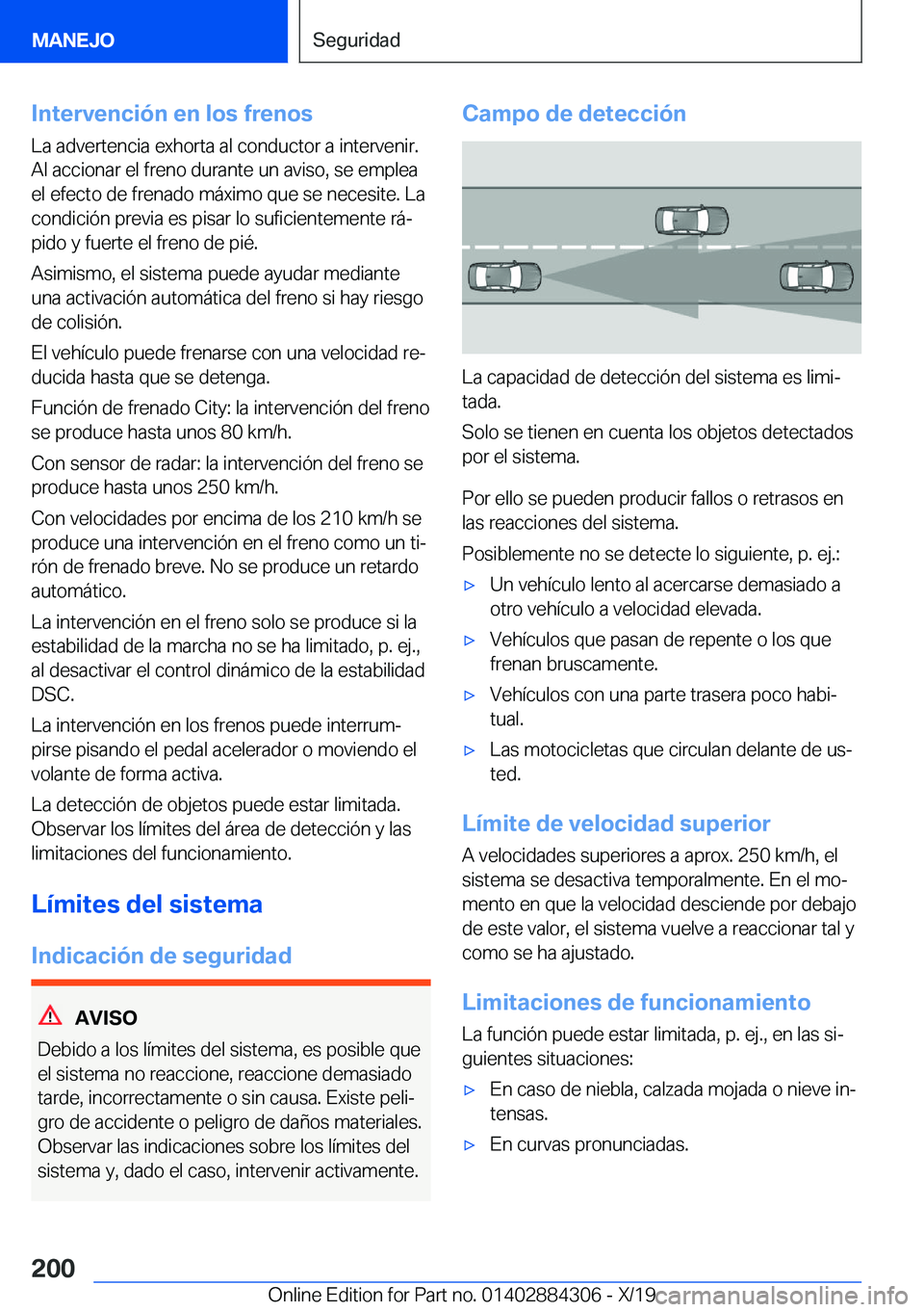 BMW 8 SERIES GRAN COUPE 2020  Manuales de Empleo (in Spanish) �I�n�t�e�r�v�e�n�c�i�