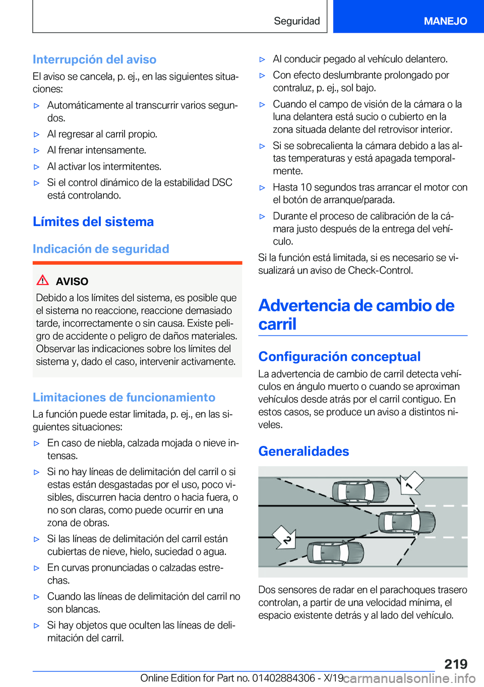 BMW 8 SERIES GRAN COUPE 2020  Manuales de Empleo (in Spanish) �I�n�t�e�r�r�u�p�c�i�