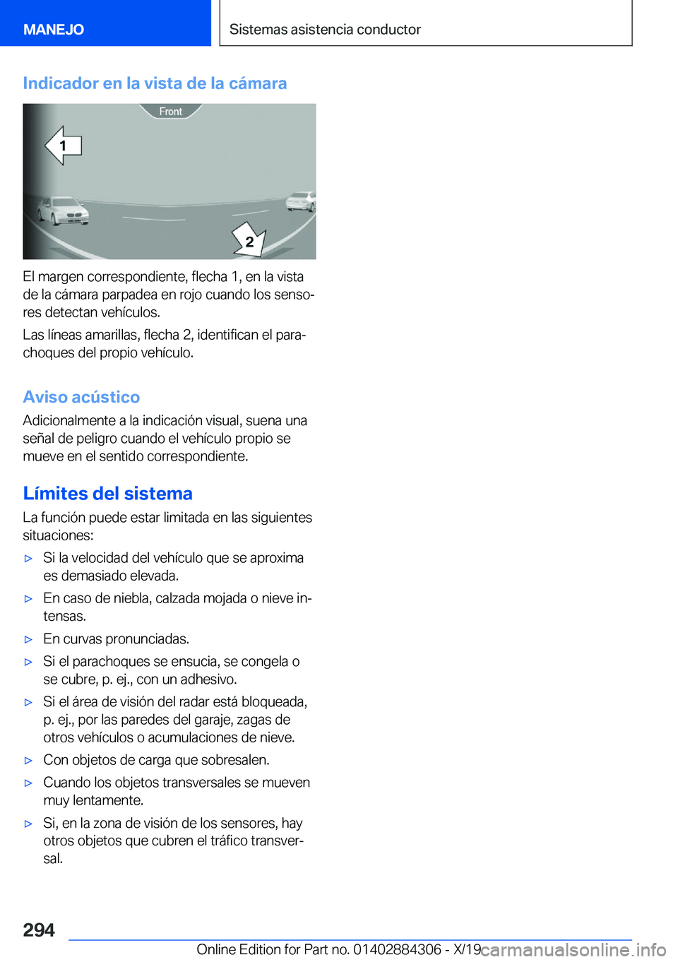 BMW 8 SERIES GRAN COUPE 2020  Manuales de Empleo (in Spanish) �I�n�d�i�c�a�d�o�r��e�n��l�a��v�i�s�t�a��d�e��l�a��c�