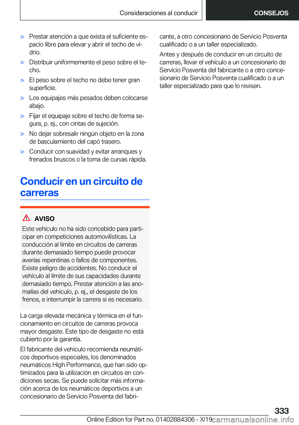 BMW 8 SERIES GRAN COUPE 2020  Manuales de Empleo (in Spanish) x�P�r�e�s�t�a�r��a�t�e�n�c�i�