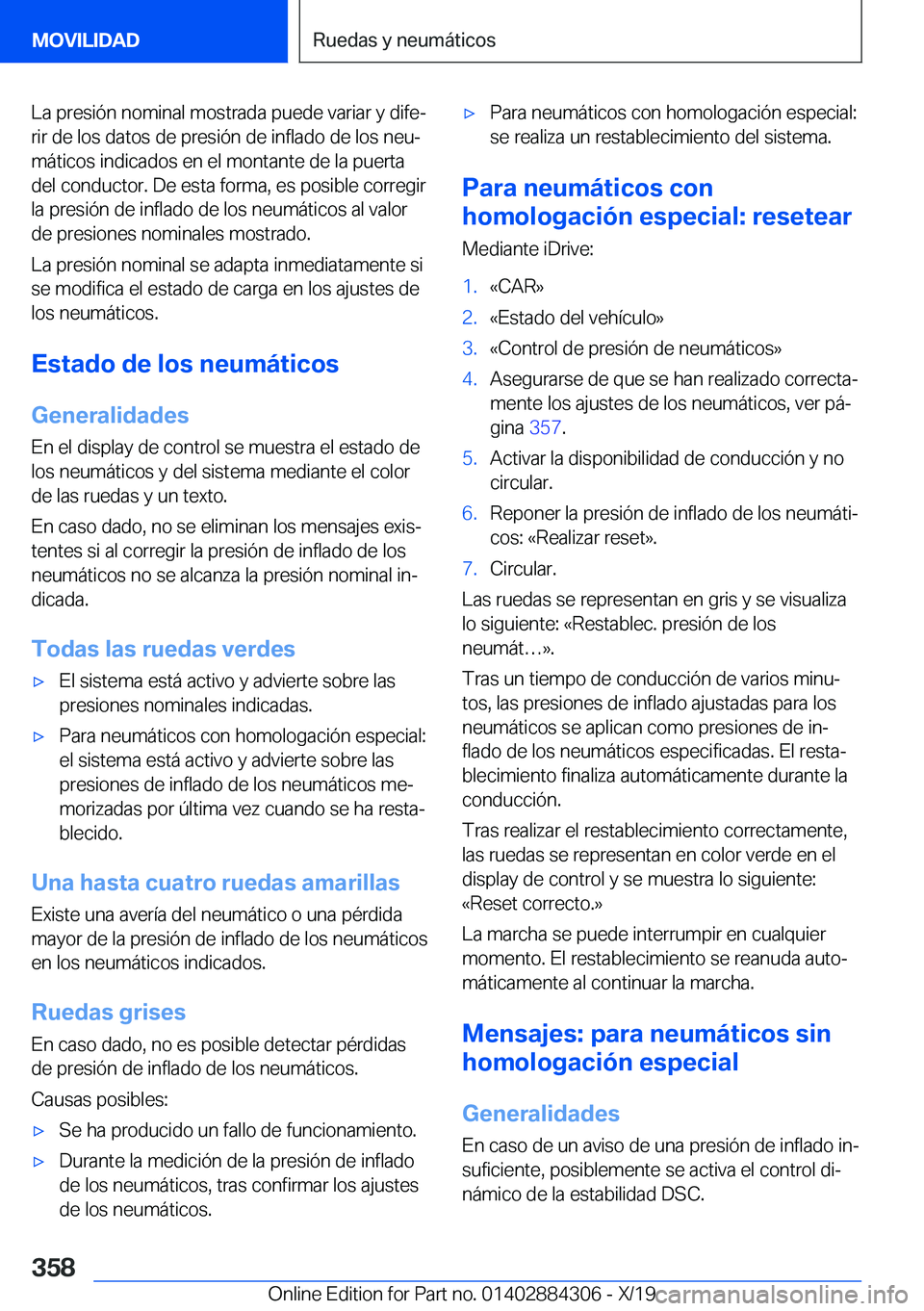 BMW 8 SERIES GRAN COUPE 2020  Manuales de Empleo (in Spanish) �L�a��p�r�e�s�i�