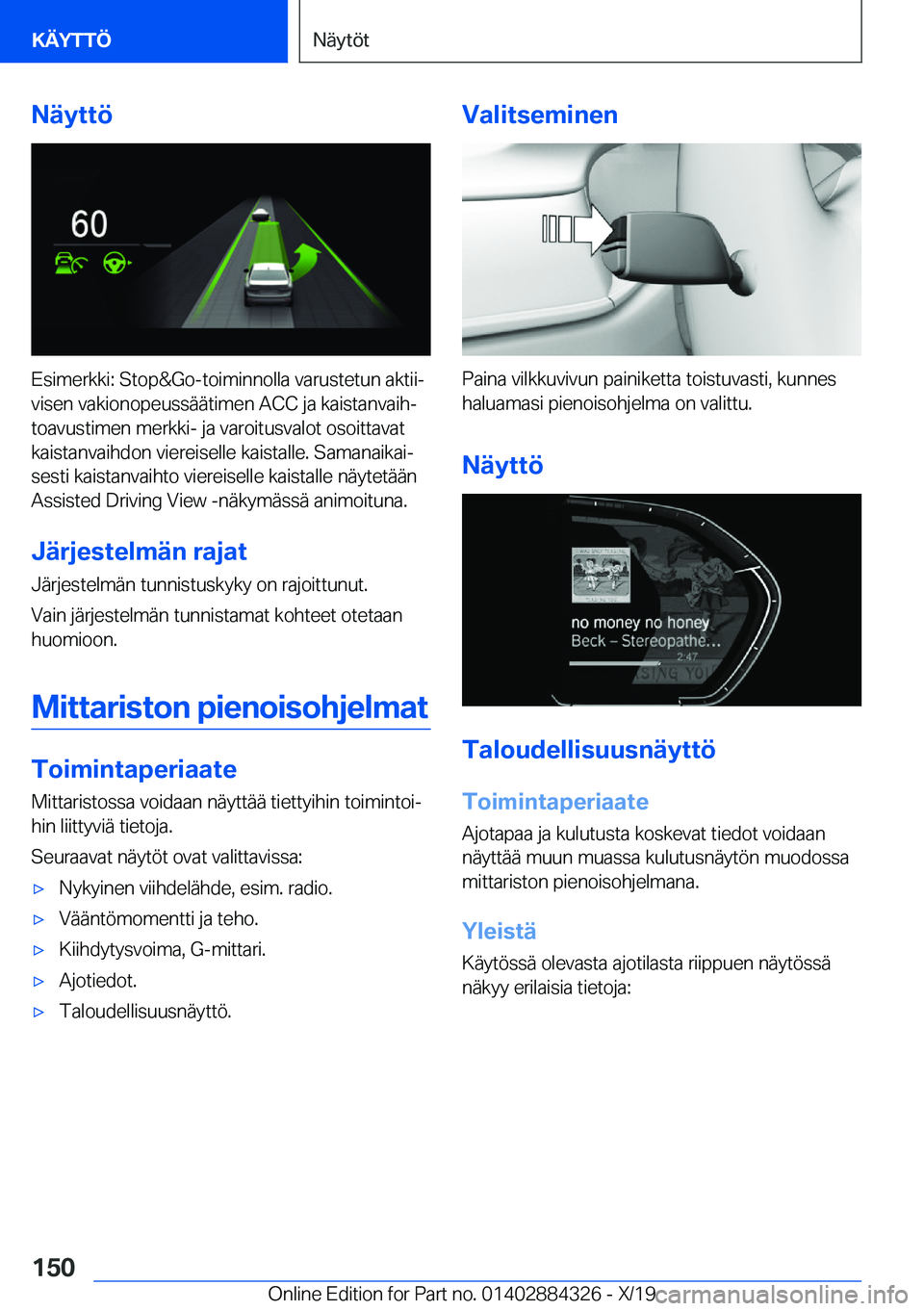 BMW 8 SERIES GRAN COUPE 2020  Omistajan Käsikirja (in Finnish) �N�