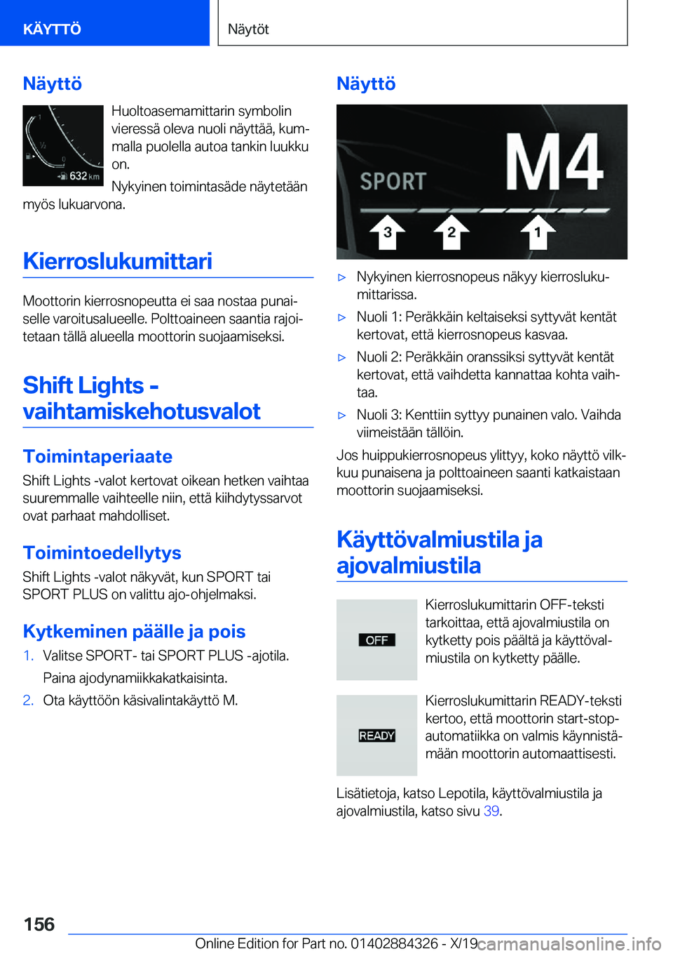 BMW 8 SERIES GRAN COUPE 2020  Omistajan Käsikirja (in Finnish) �N�