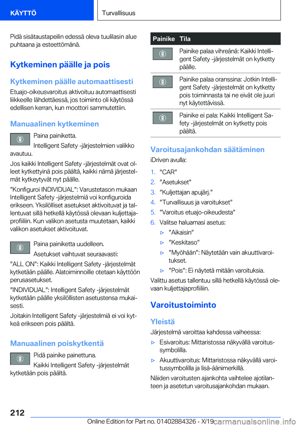 BMW 8 SERIES GRAN COUPE 2020  Omistajan Käsikirja (in Finnish) �P�i�d�