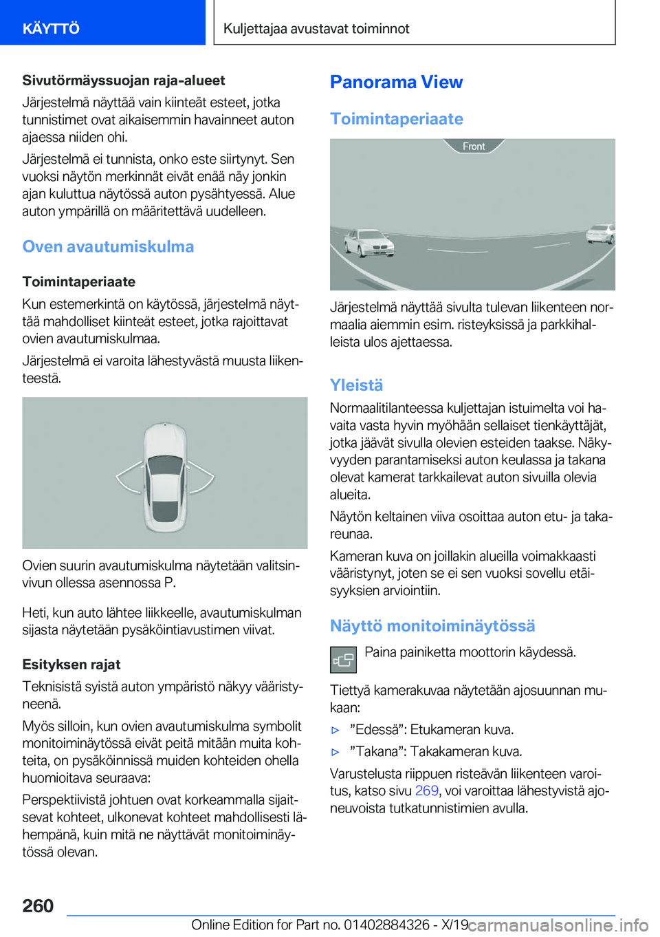 BMW 8 SERIES GRAN COUPE 2020  Omistajan Käsikirja (in Finnish) �S�i�v�u�t�