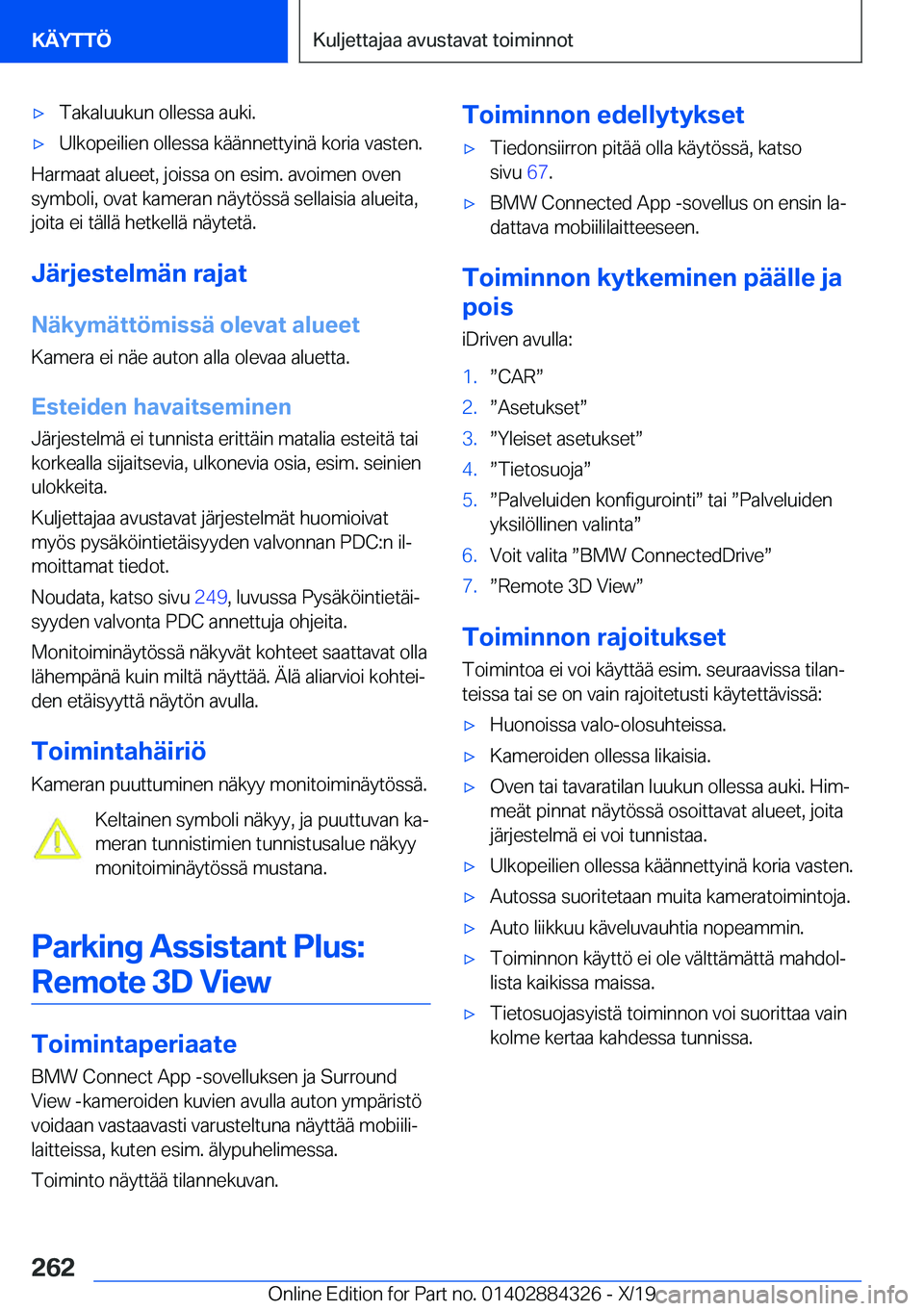BMW 8 SERIES GRAN COUPE 2020  Omistajan Käsikirja (in Finnish) 'x�T�a�k�a�l�u�u�k�u�n��o�l�l�e�s�s�a��a�u�k�i�.'x�U�l�k�o�p�e�i�l�i�e�n��o�l�l�e�s�s�a��k�