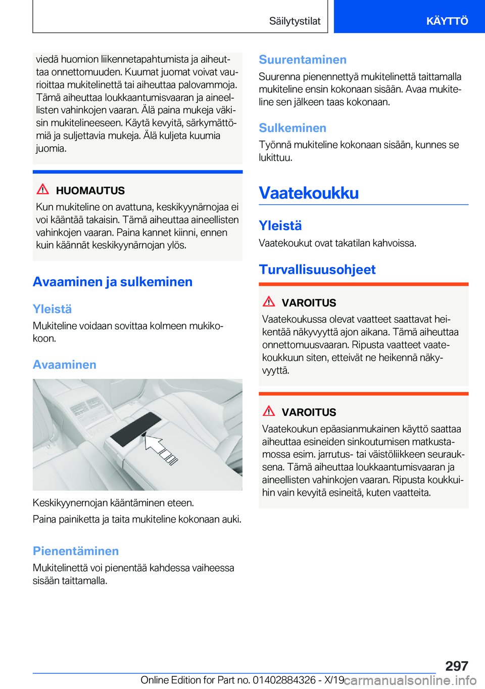 BMW 8 SERIES GRAN COUPE 2020  Omistajan Käsikirja (in Finnish) �v�i�e�d�