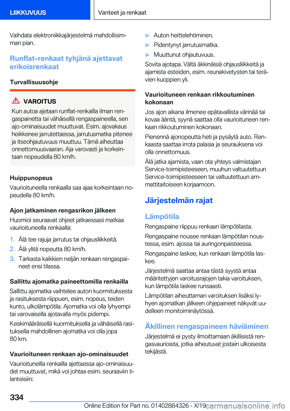 BMW 8 SERIES GRAN COUPE 2020  Omistajan Käsikirja (in Finnish) �V�a�i�h�d�a�t�a��e�l�e�k�t�r�o�n�i�i�k�k�a�j�