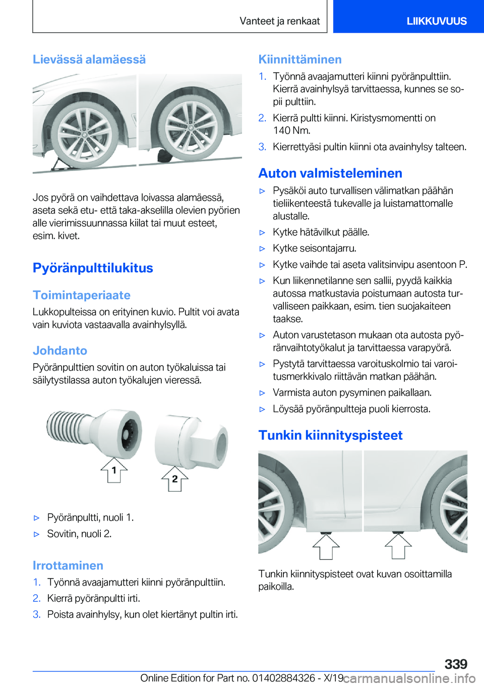 BMW 8 SERIES GRAN COUPE 2020  Omistajan Käsikirja (in Finnish) �L�i�e�v�