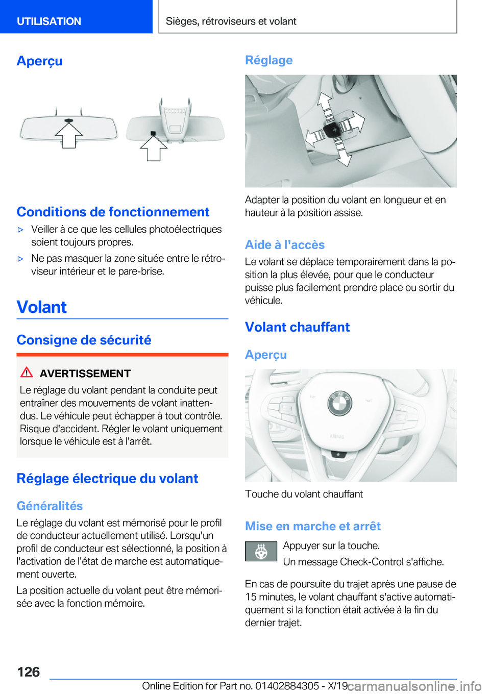 BMW 8 SERIES GRAN COUPE 2020  Notices Demploi (in French) �A�p�e�r�ç�u
�C�o�n�d�i�t�i�o�n�s��d�e��f�o�n�c�t�i�o�n�n�e�m�e�n�t
'x�V�e�i�l�l�e�r��